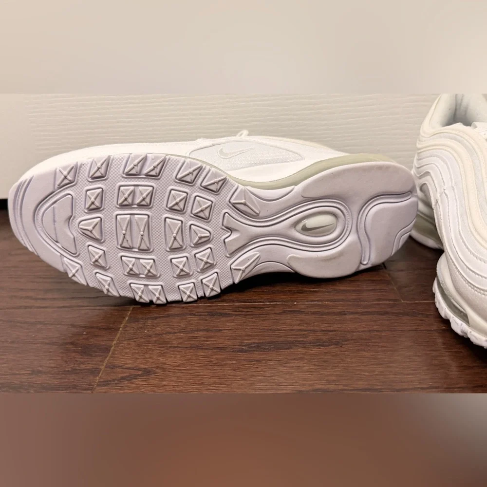 Nike Air Max 97 Triple White Sneakers Youth 7